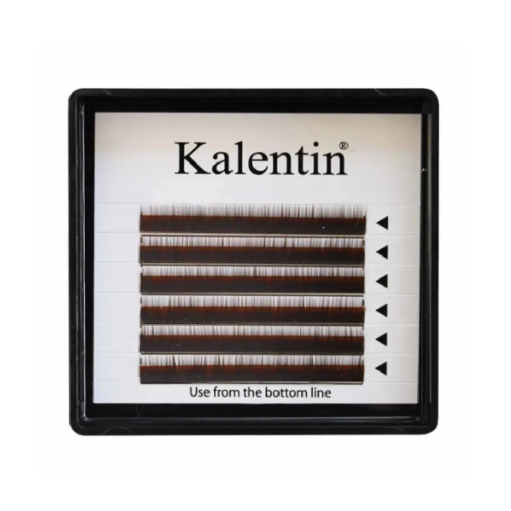 Kalentin Eyebrow Extensions - Curl I Dark Brown 6mm - Imagen 1
